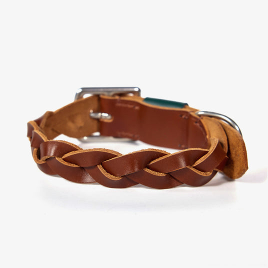 The Cordovan Weave Collar – BARKNOD Luxury for Dog